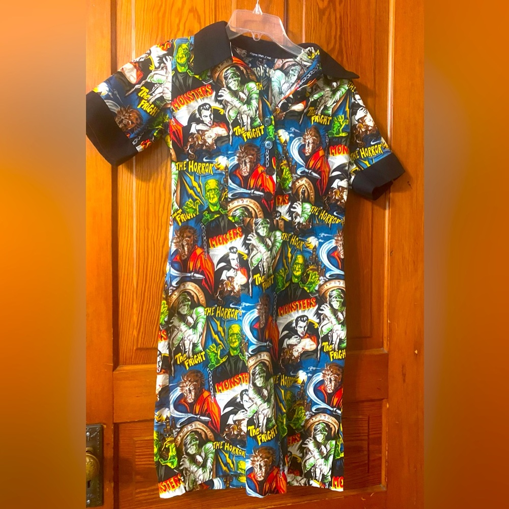 Rare Paper Doll Productions Universal Monsters Pinup Dress-size medium